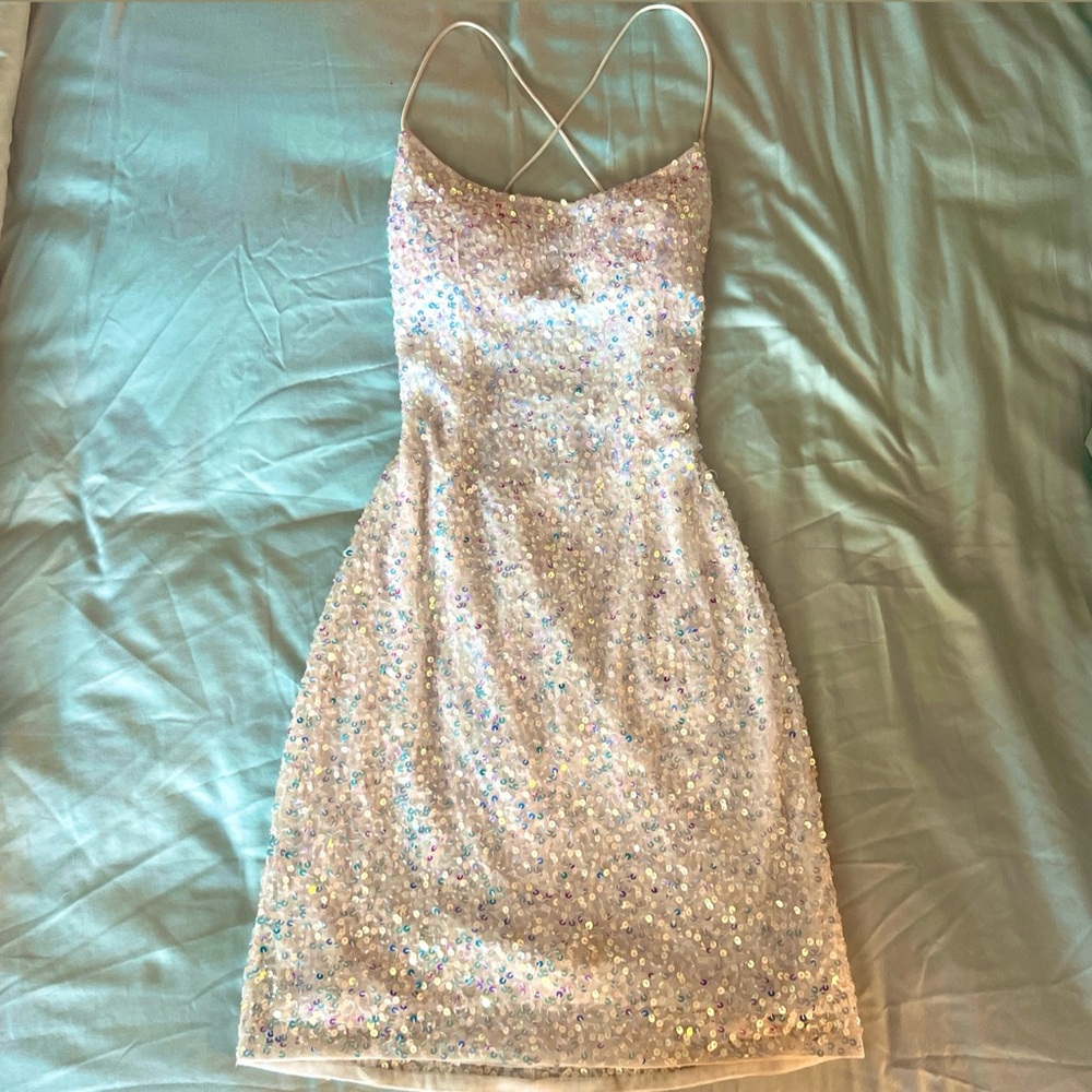 Primavera true Y2K 2000s disco chic sequin mini dress size 0
